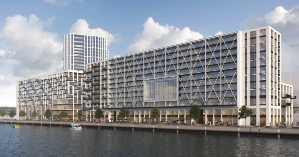 Bay House wordt een luxe appartementencomplex van circa 88 koopappartementen en 22 huurappartementen. 