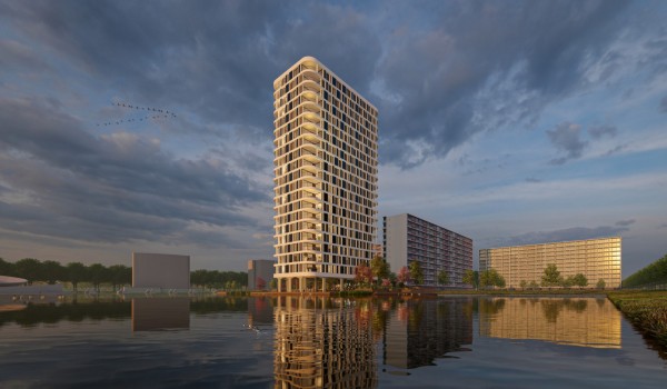 Het Bramantecarré en de Berninitoren zijn ontworpen door MIX architectuur Het Bramantecarré en de Berninitoren zijn ontworpen door MIX architectuur