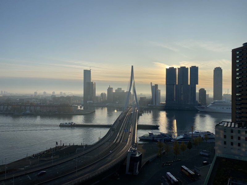 Uitzicht vanuit de Zalmhaventoren Uitzicht vanuit de Zalmhaventoren