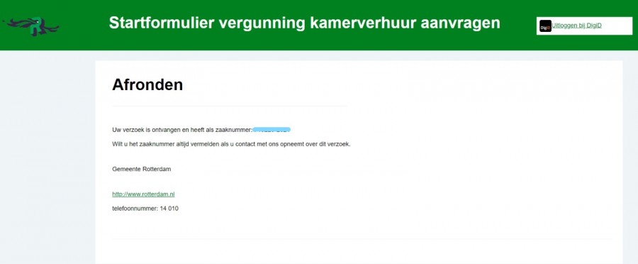 Vergunning Kamerverhuur 9 1