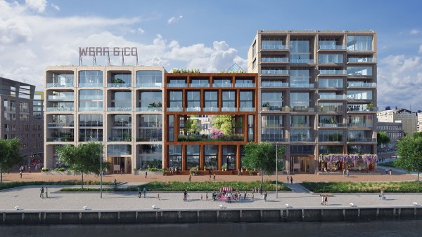 WefCo Paul de Ruiter Architects, WE Architecten en ZUS ontwerpen woonblok op Lloydpier